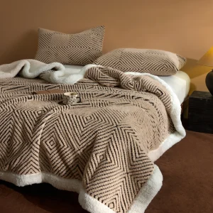 Solid Color Flannel Throw Blanket